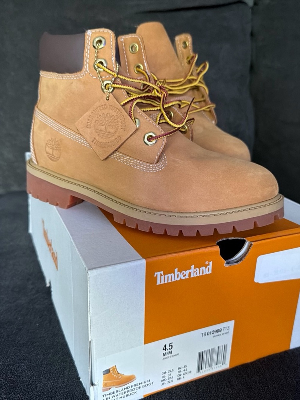 Timberland kids Wheat/Tan Nubuck Work Boots